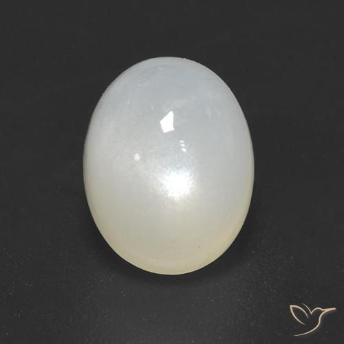 2.40ct 天然 クリームホワイト ムーンストーン, 楕円形, 半透明