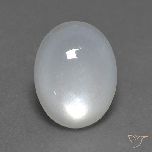 1.49ct 天然 半透明ホワイト ムーンストーン, 楕円形, 透明