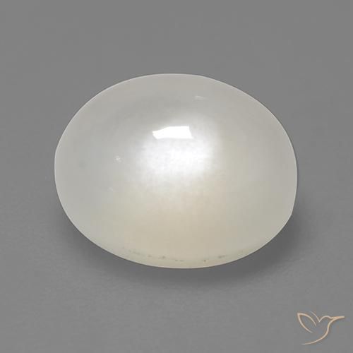 2.31ct 天然 クリームホワイト ムーンストーン, 楕円形, 半透明