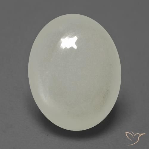 2.54ct 天然 ウォームホワイト ムーンストーン, 楕円形, 半透明