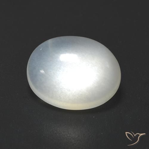 2.33ct 天然 半透明ホワイト ムーンストーン, 楕円形, 透明