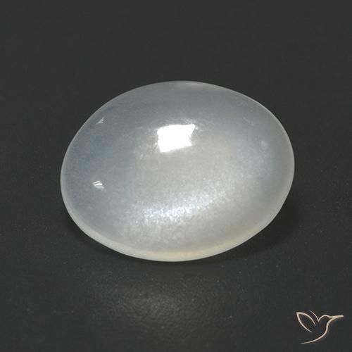 1.70ct 天然 オフホワイト ムーンストーン, 楕円形, 透明