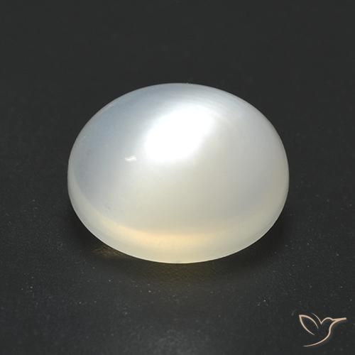 2.51ct 天然 ウォームホワイト ムーンストーン, 楕円形, 半透明