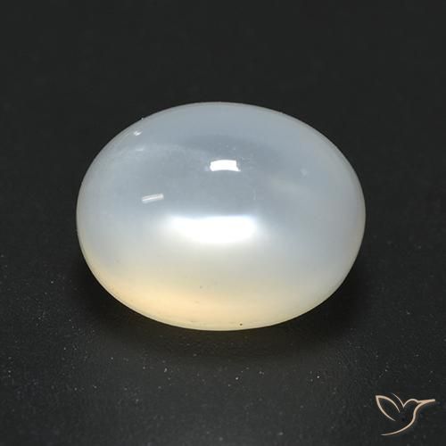 2.40ct 天然 半透明ホワイト ムーンストーン, 楕円形, 半透明