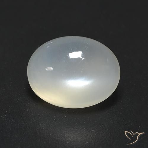 1.65ct 天然 半透明ホワイト ムーンストーン, 楕円形, 透明