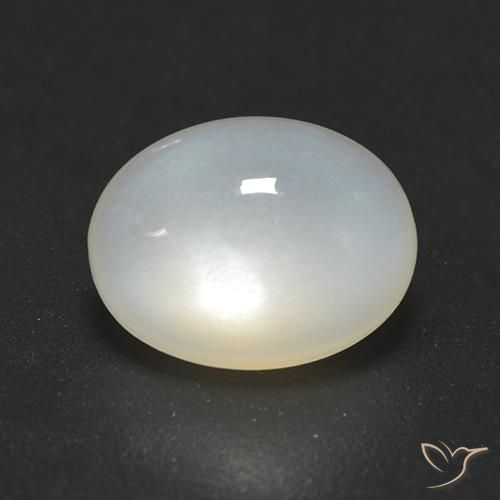 1.70ct 天然 半透明ホワイト ムーンストーン, 楕円形, 半透明