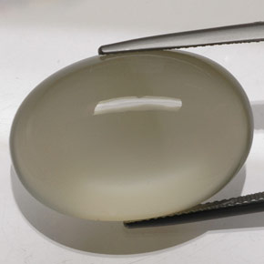 41.03カラットの天然クリーム色ムーンストーン、オーバルカット、透明