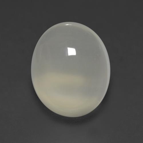 4.22カラットの天然非常に薄い灰色ムーンストーン（11.1×9.2 mm・オーバルカット）