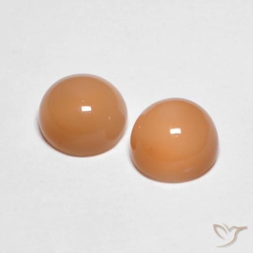 Shop natural 3.28ct Medium Light-Orange ムーンストーン gems, ラウンド, from インド at GemSelect. In stock, global shipping!