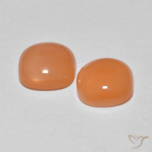 Shop natural 3.53ct 薄い赤みがかったオレンジ ムーンストーン gems, クッション, from インド at GemSelect. In stock, global shipping!