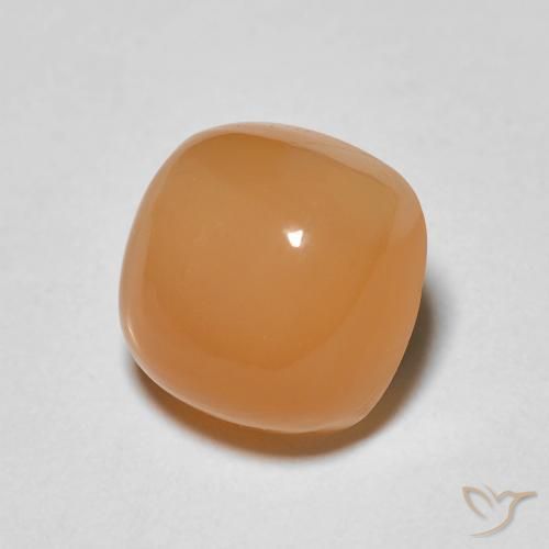 1.88カラットの天然Medium Light-Orangeムーンストーン、クッション、オペーク