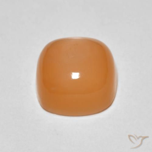 1.88カラットの天然Medium Light-Orangeムーンストーン、クッション、オペーク