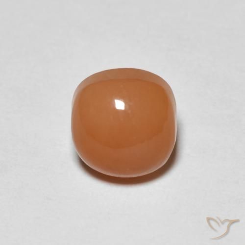 1.08ct 天然 ライトオレンジ ムーンストーン, クッション, 半透明