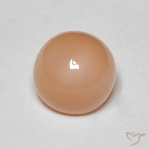 2.04ct 天然 Medium Light-Orange ムーンストーン, ラウンド, オペーク