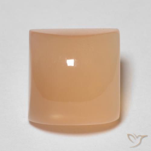 2.72ct 天然 ピーチオレンジ ムーンストーン, 四角形, 透明