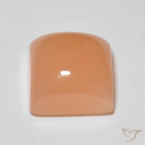 2.12カラットの天然Medium Light-Orangeムーンストーン、四角形、透明