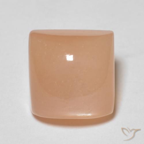 2.28ct 天然 ミディアムオレンジ ムーンストーン, 四角形, 透明
