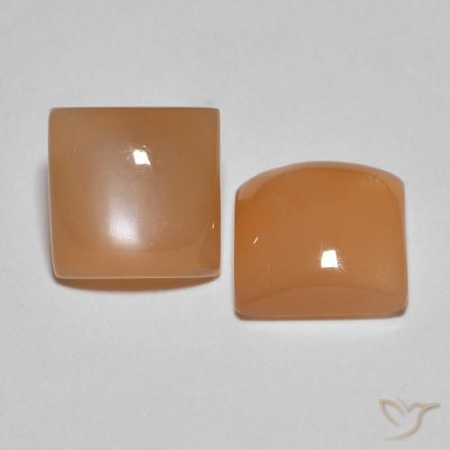 Shop natural 3.26ct カンタロープオレンジ ムーンストーン gems, 四角形, from インド at GemSelect. In stock, global shipping!