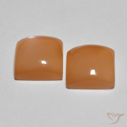 Shop natural 3.26ct カンタロープオレンジ ムーンストーン gems, 四角形, from インド at GemSelect. In stock, global shipping!