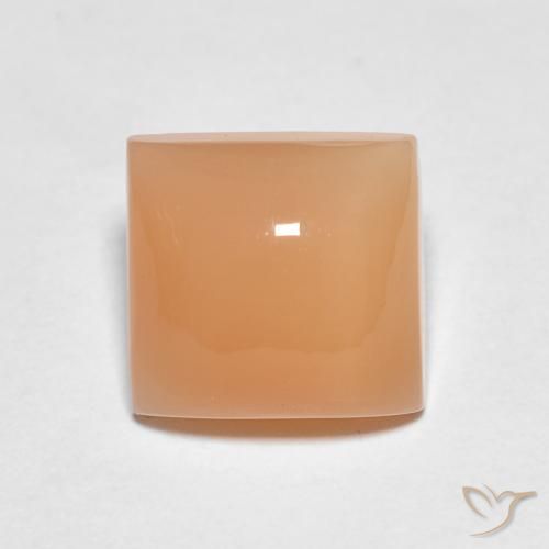 1.74ct 天然 ピーチオレンジ ムーンストーン, 四角形, 半透明