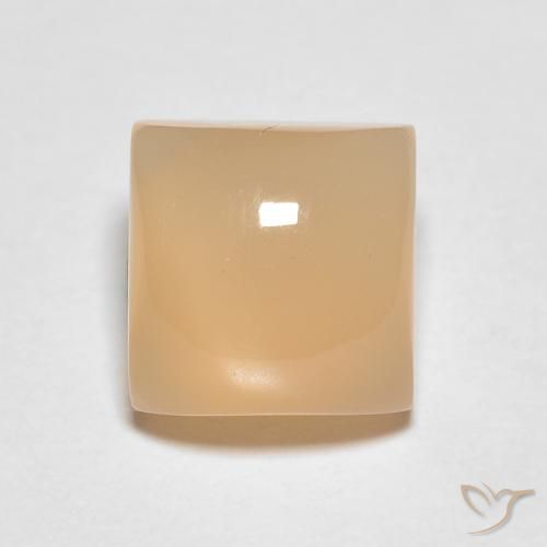 1.75ct 天然 ミディアムオレンジ ムーンストーン, 四角形, 半透明