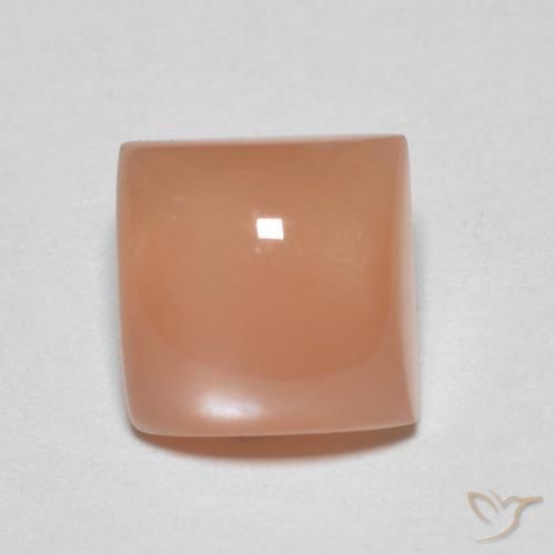 1.85ct 天然 ピーチオレンジ ムーンストーン, 四角形, 半透明