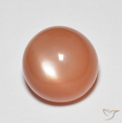 6.51ct 天然 薄い赤みがかったオレンジ ムーンストーン