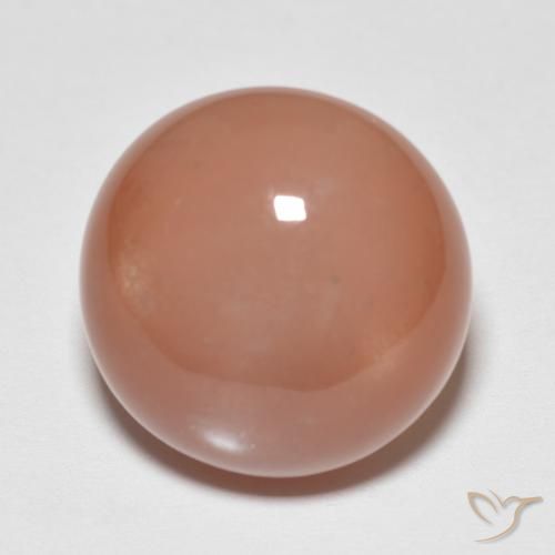 9.40ct 天然 ミディアムオレンジ ムーンストーン, ラウンド, 半透明