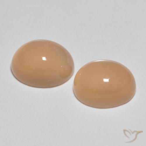 Shop natural 3.44ct カンタロープオレンジ ムーンストーン gems, 楕円形, from インド at GemSelect. In stock, global shipping!