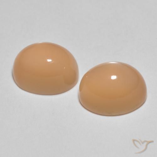 Shop natural 3.64ct ピーチオレンジ ムーンストーン gems, 楕円形, from インド at GemSelect. In stock, global shipping!