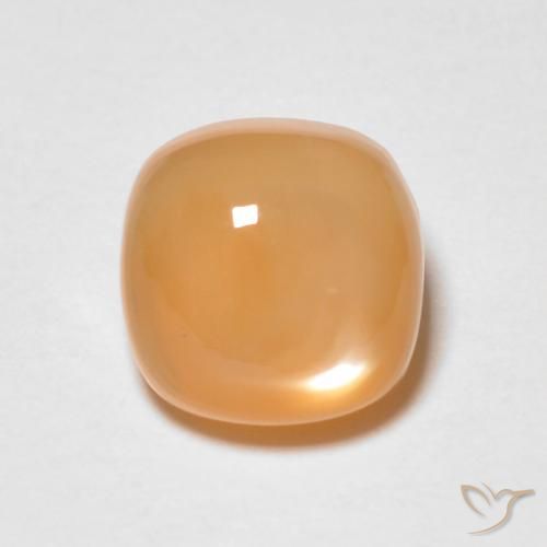 1.74ct 天然 ミディアムオレンジ ムーンストーン, クッション, 半透明