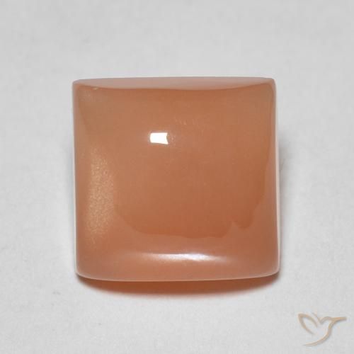 1.92ct 天然 ミディアムオレンジ ムーンストーン, 四角形, 半透明