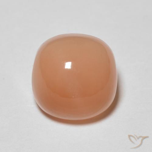2.40ct 天然 ピーチオレンジ ムーンストーン, クッション, 半透明