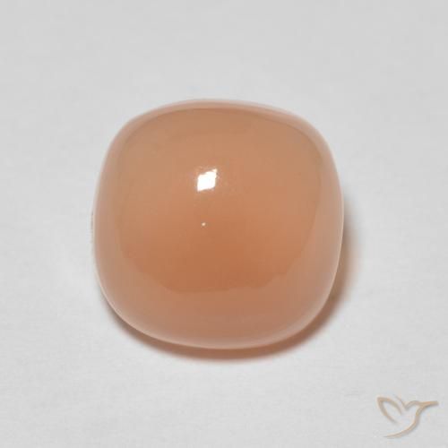 2.12ct 天然 ピーチオレンジ ムーンストーン, クッション, 半透明