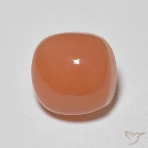 2.85ct 天然 ライトオレンジ ムーンストーン, クッション, 半透明