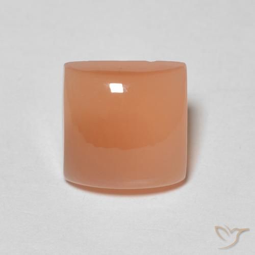 1.87ct 天然 ピーチオレンジ ムーンストーン, 四角形, 半透明