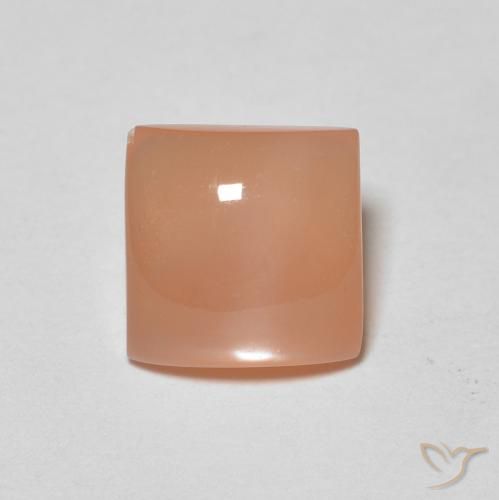 1.65ct 天然 ミディアムオレンジ ムーンストーン, 四角形, 半透明