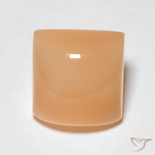 2.58ct 天然 Medium Light-Orange ムーンストーン, 四角形, 半透明