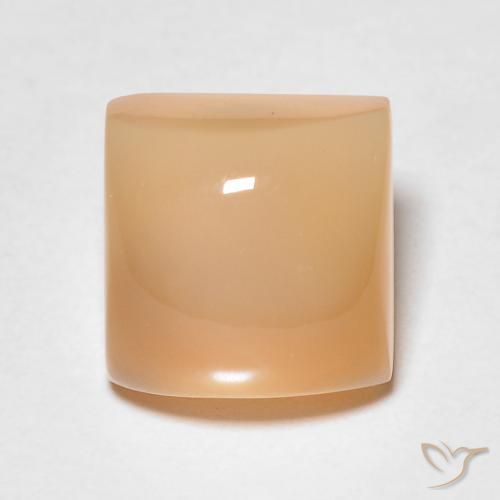 2.51ct 天然 ミディアムオレンジ ムーンストーン, 四角形, 半透明