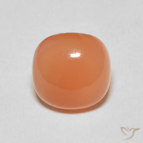 1.84ct 天然 ライトオレンジ ムーンストーン, クッション, 半透明