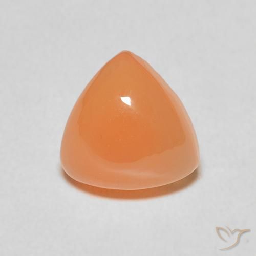 1.84ct 天然 赤みがかったオレンジ ムーンストーン, トリリオン, 半透明