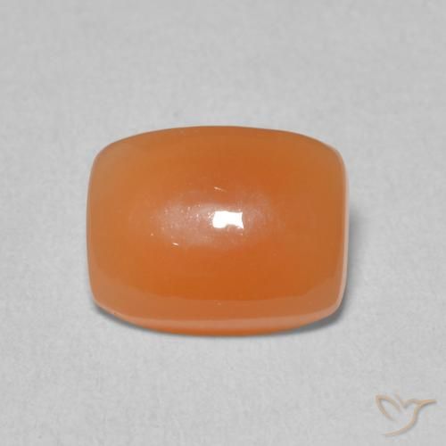 1.96ct 天然 赤みがかったオレンジ ムーンストーン, クッション, 半透明