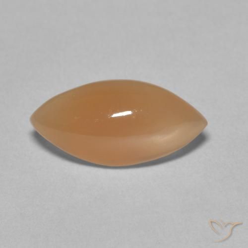 2.79ct 天然 Medium Light-Orange ムーンストーン, マーキーズ, 半透明
