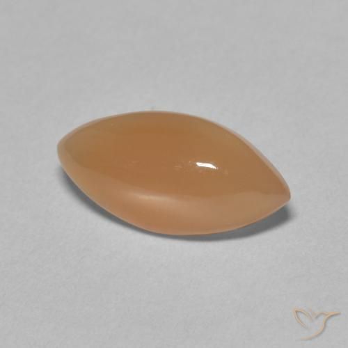 2.79カラットの天然Medium Light-Orangeムーンストーン、マーキーズ、半透明