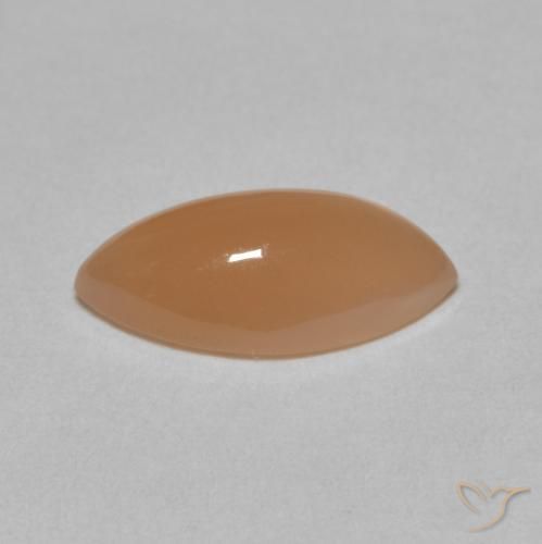 2.79カラットの天然Medium Light-Orangeムーンストーン、マーキーズ、半透明