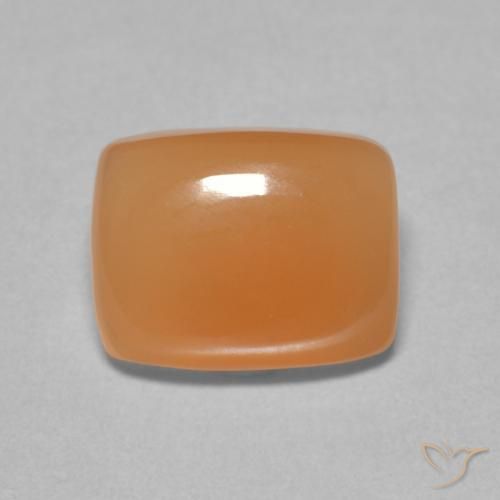 2.02ct 天然 赤みがかったオレンジ ムーンストーン, クッション, 半透明