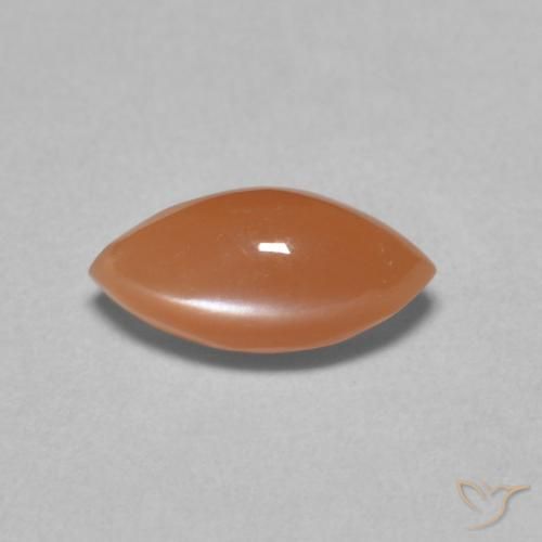 1.47ct 天然 赤みがかったオレンジ ムーンストーン, マーキーズ, 半透明