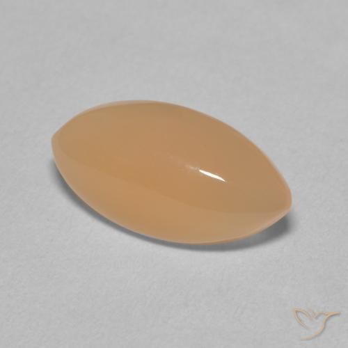 2.72カラットの天然Medium Light-Orangeムーンストーン、マーキーズ、半透明