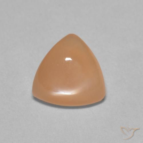 1.50ct 天然 ピーチオレンジ ムーンストーン, トリリオン, 半透明