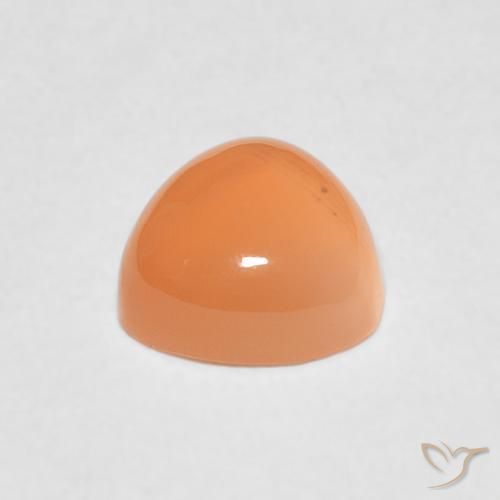 1.85カラットの天然Medium Light-Orangeムーンストーン、トリリオン、半透明
